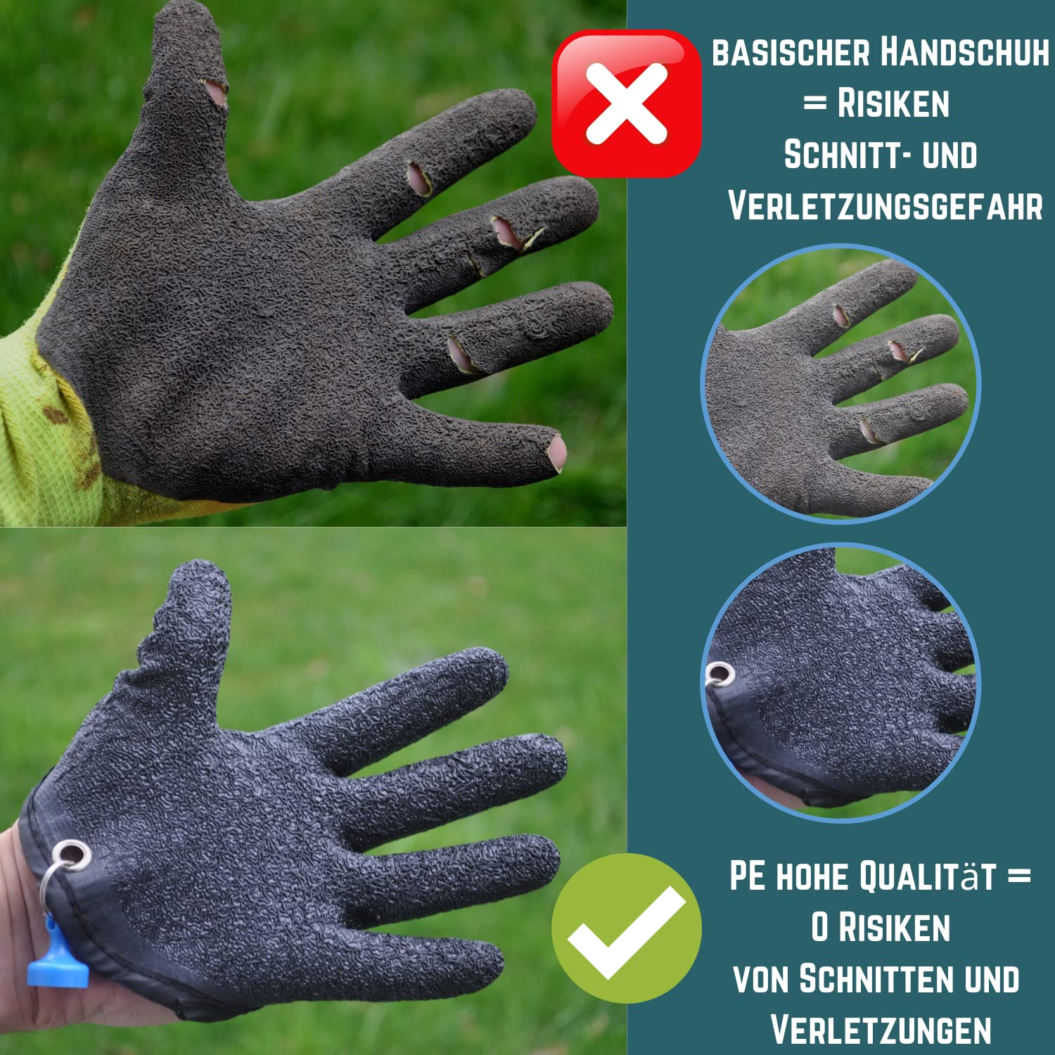 Predatory Fish Glove with Magn - مراجعة Fishing Gloves وسعره