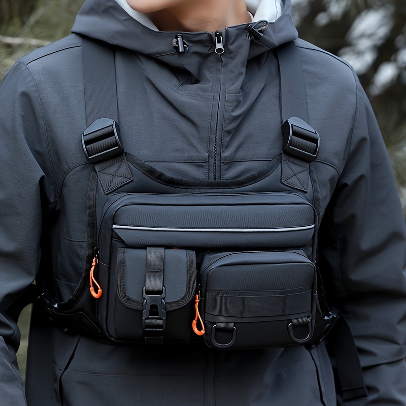 Men's Tactical Chest Bag, Runn - مراجعة Fishing Vest وسعره