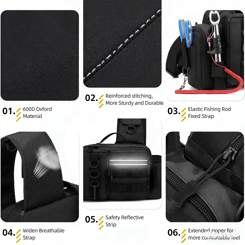 Fishing Backpack with Rod Hold - مراجعة Fishing Backpack وسعره