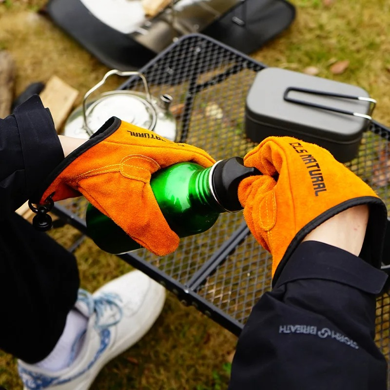 Heat Resistant BBQ Gloves Cowh - مراجعة Fishing Gloves وسعره