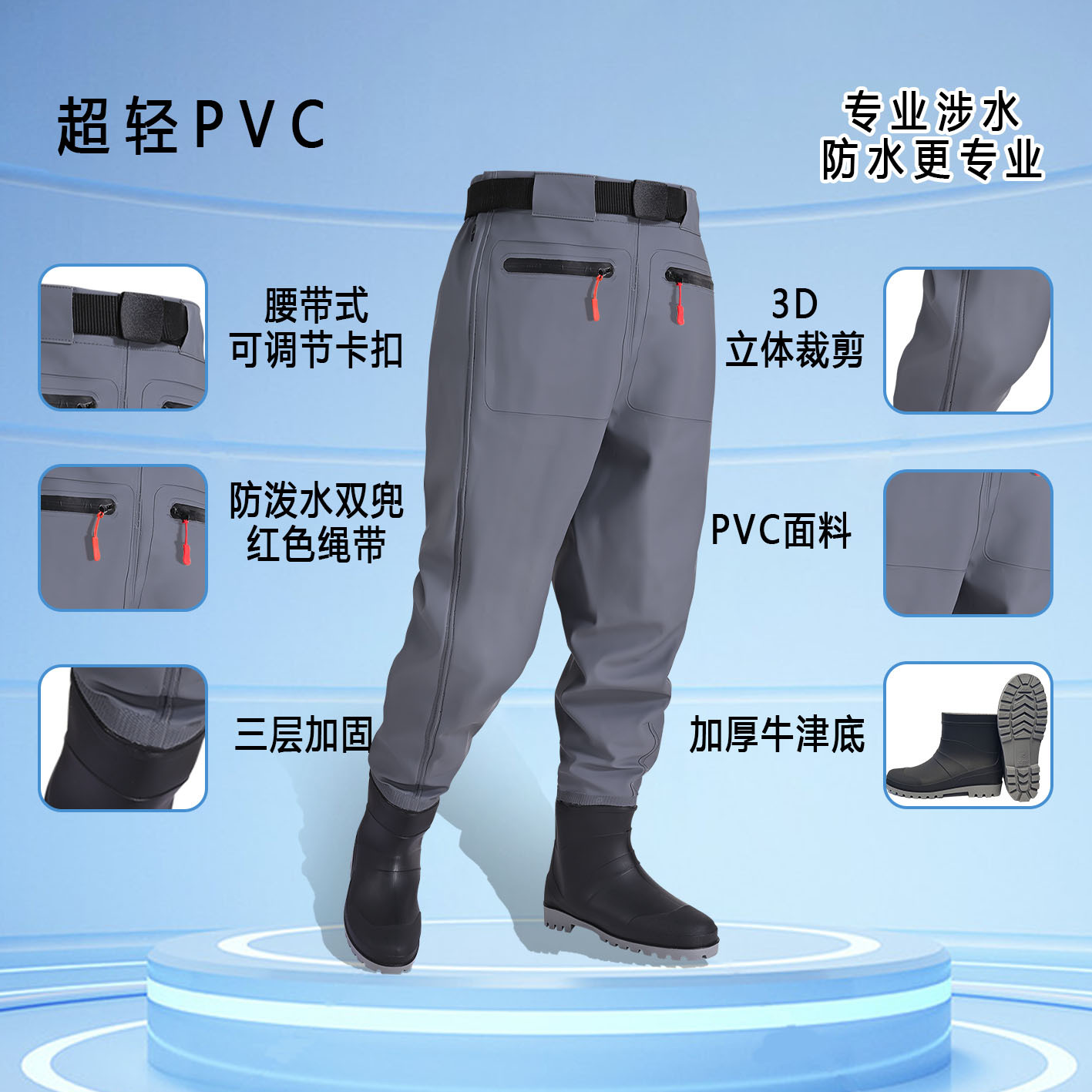 Men's Waterproof Fishing Wadin - مراجعة Fishing Waders وسعره