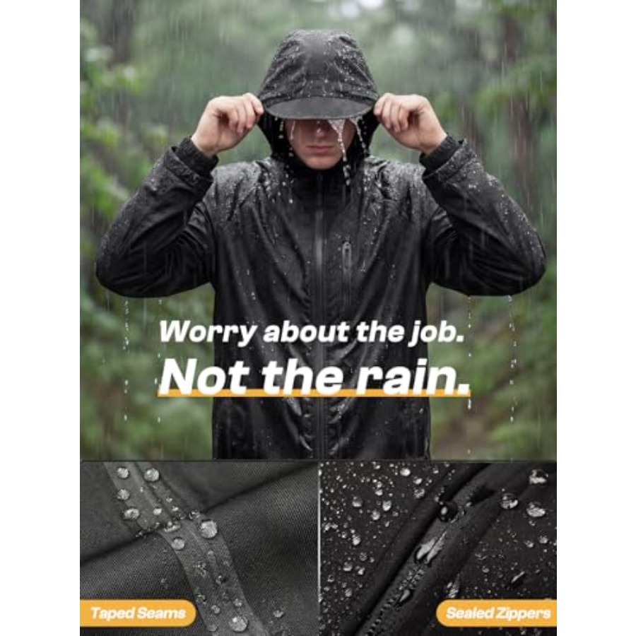 Men's Waterproof Rain Gear 2pc - مراجعة Fishing Rain Suit وسعره