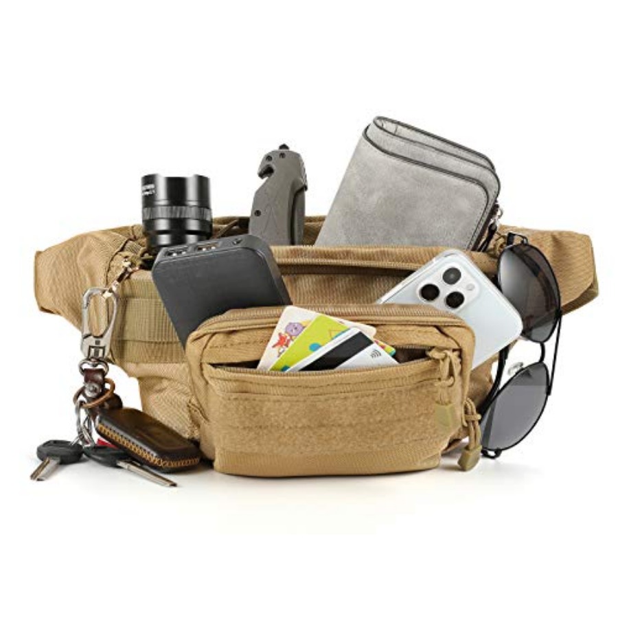 Tactical Fanny Pack, Military  - مراجعة Fishing Belt وسعره