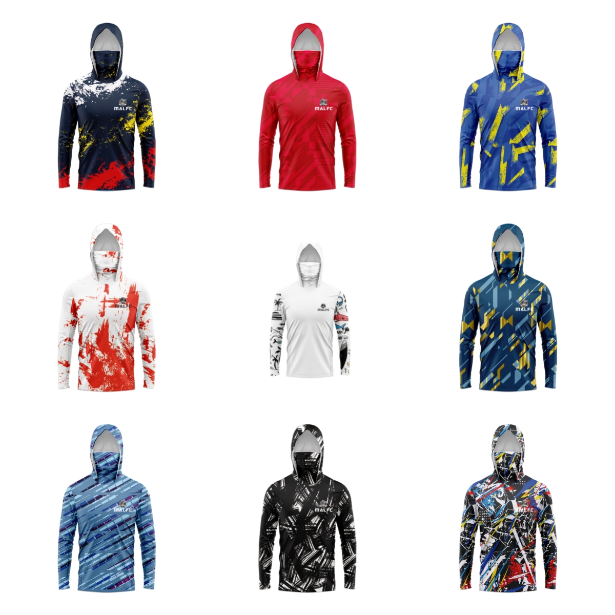 MALFC Men Hood Fishing Shirt l - مراجعة Fishing Shirt Uv Protection وسعره