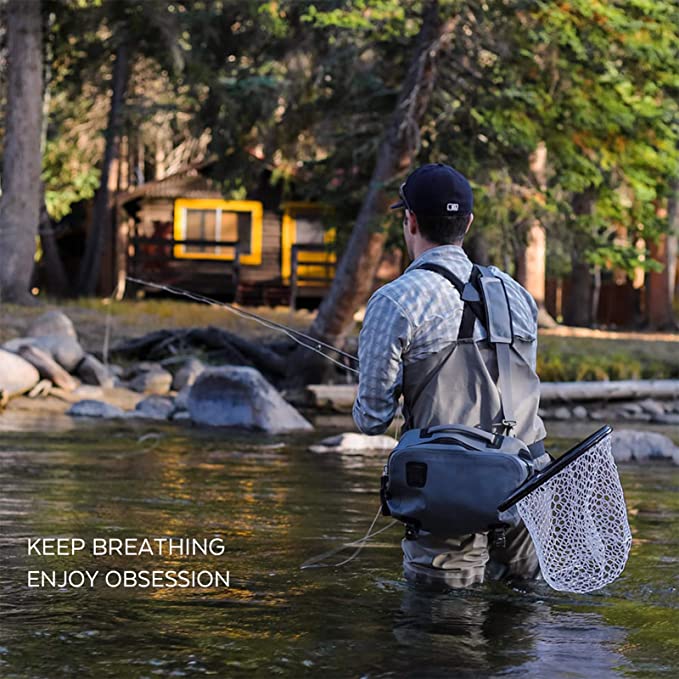 Men's Fly Fishing Waders Three - مراجعة Fishing Waders وسعره