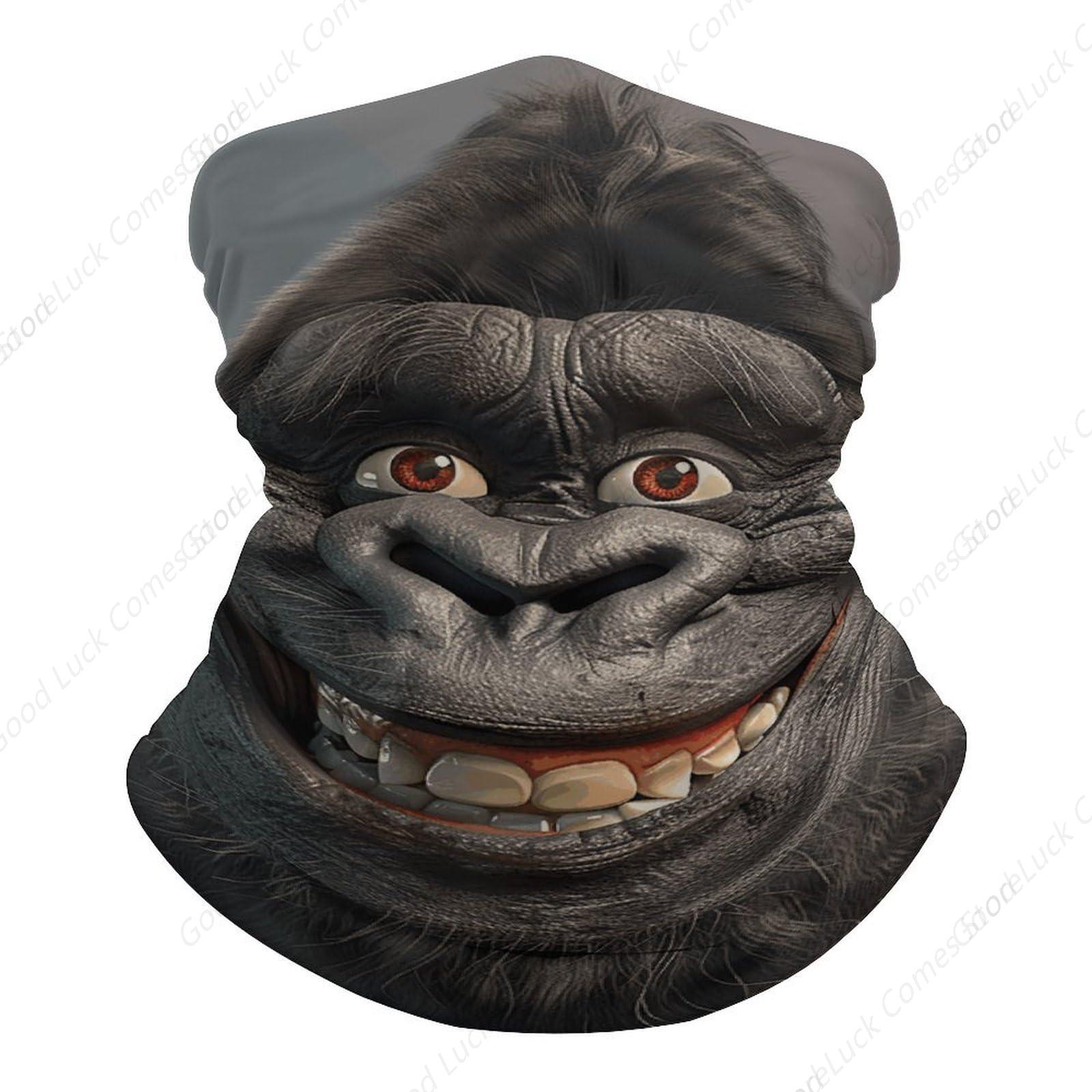 Smiling Gorilla Photo Bandana  - مراجعة Fishing Mask Sun Protection وسعره