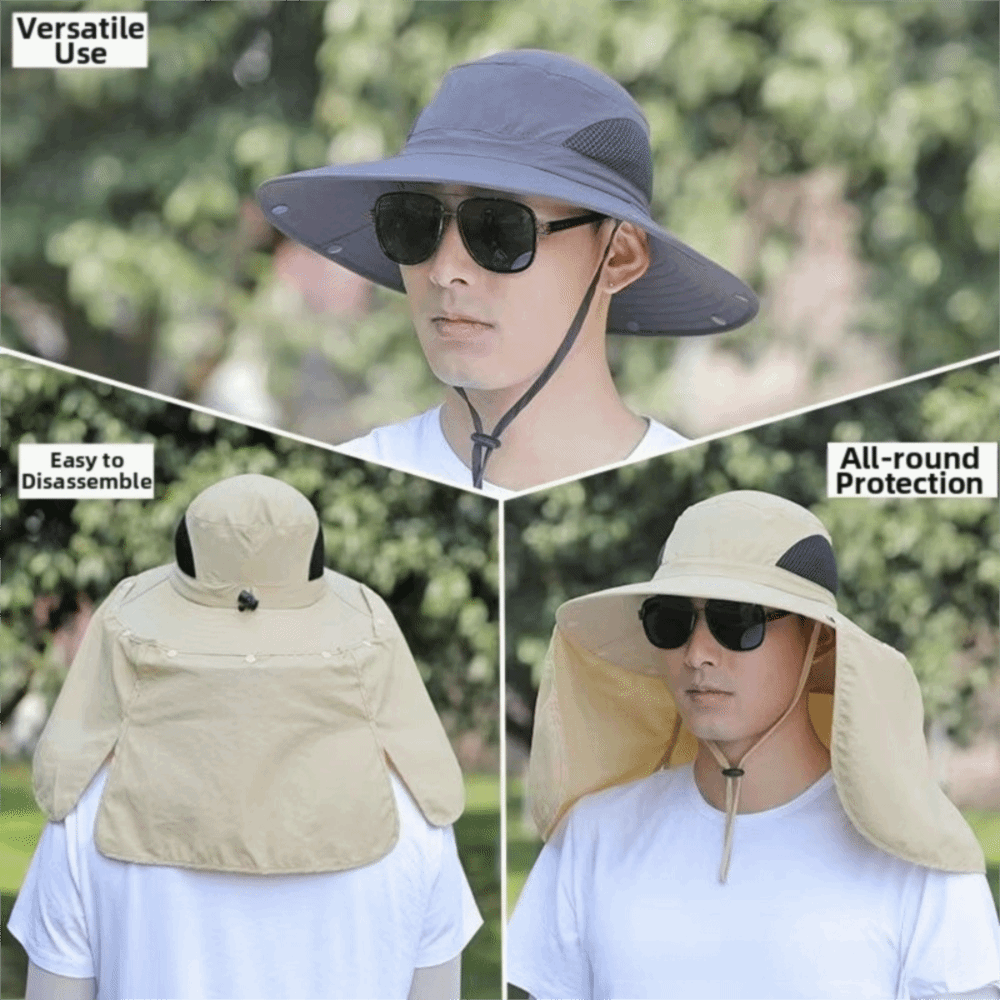 Fashion Cloth Men Sun Hat Big  - مراجعة Fishing Hat وسعره