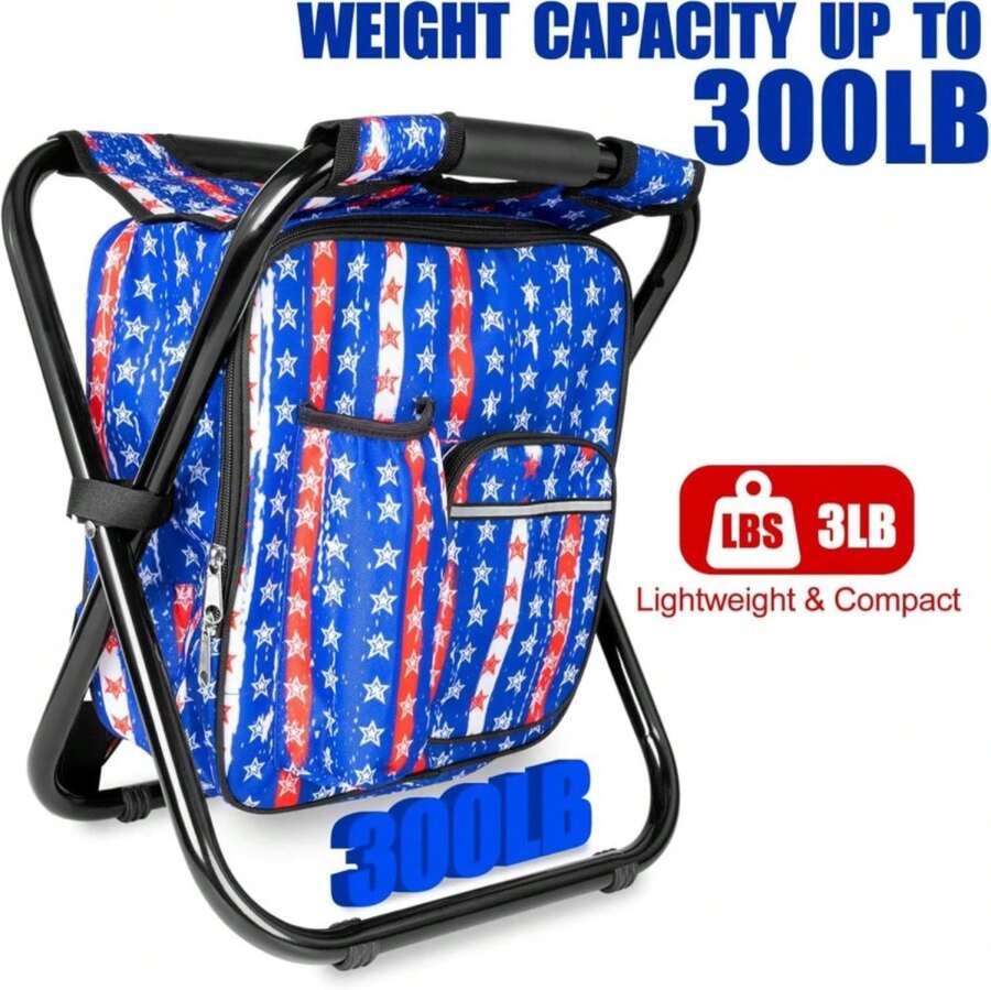 Portable Backpack Stool Foldin - مراجعة Fishing Backpack وسعره