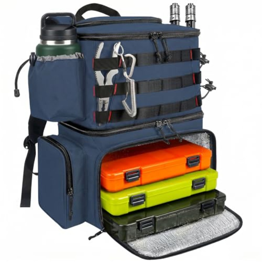 Fishing Backpack, Water Resist - مراجعة Fishing Backpack وسعره