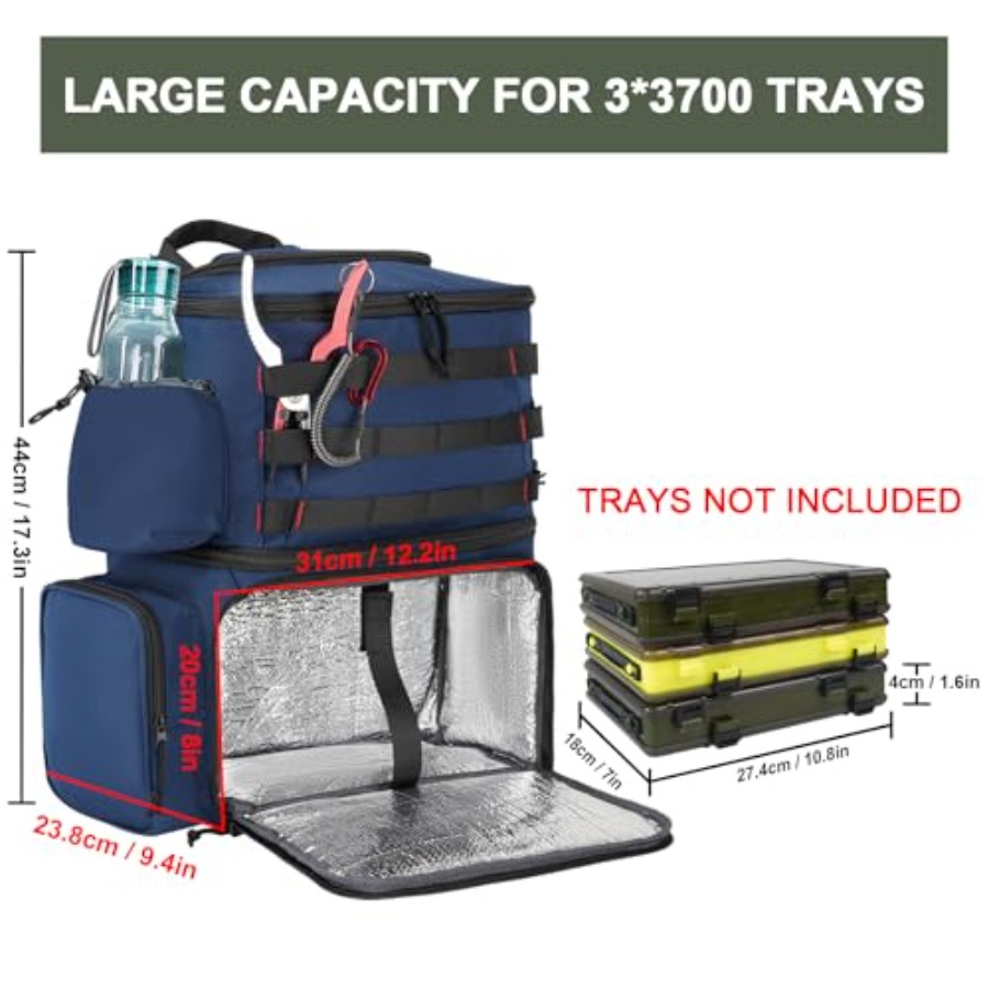 Fishing Backpack, Water Resist - مراجعة Fishing Backpack وسعره