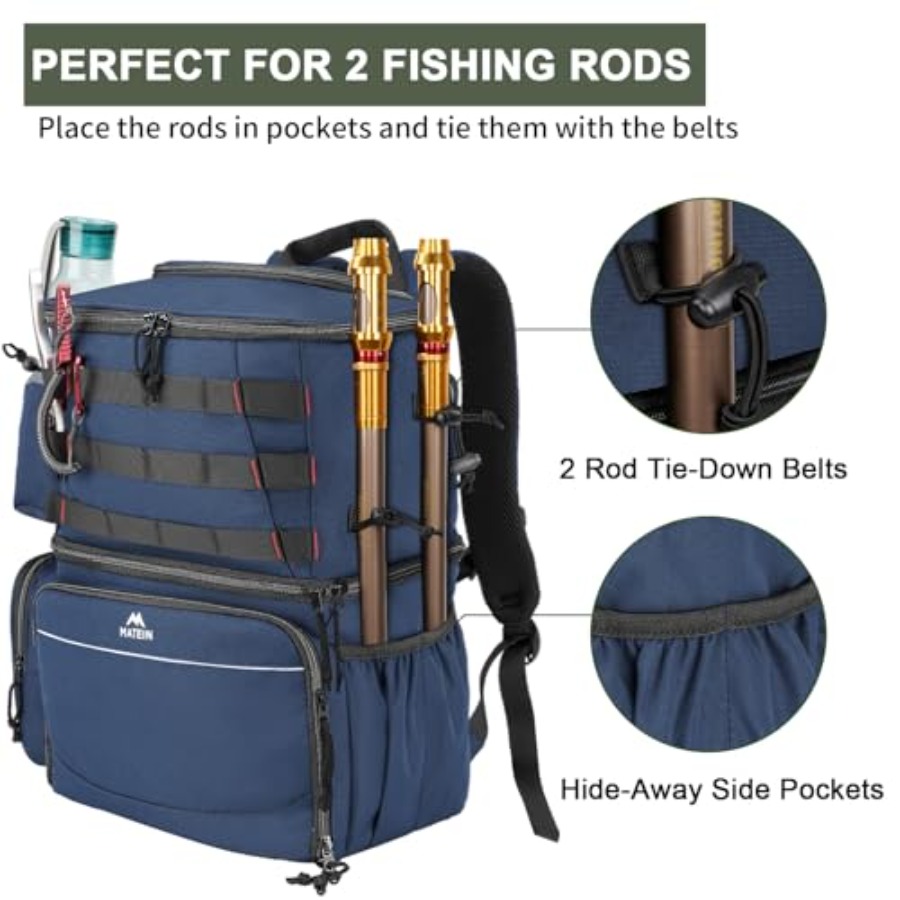 Fishing Backpack, Water Resist - مراجعة Fishing Backpack وسعره