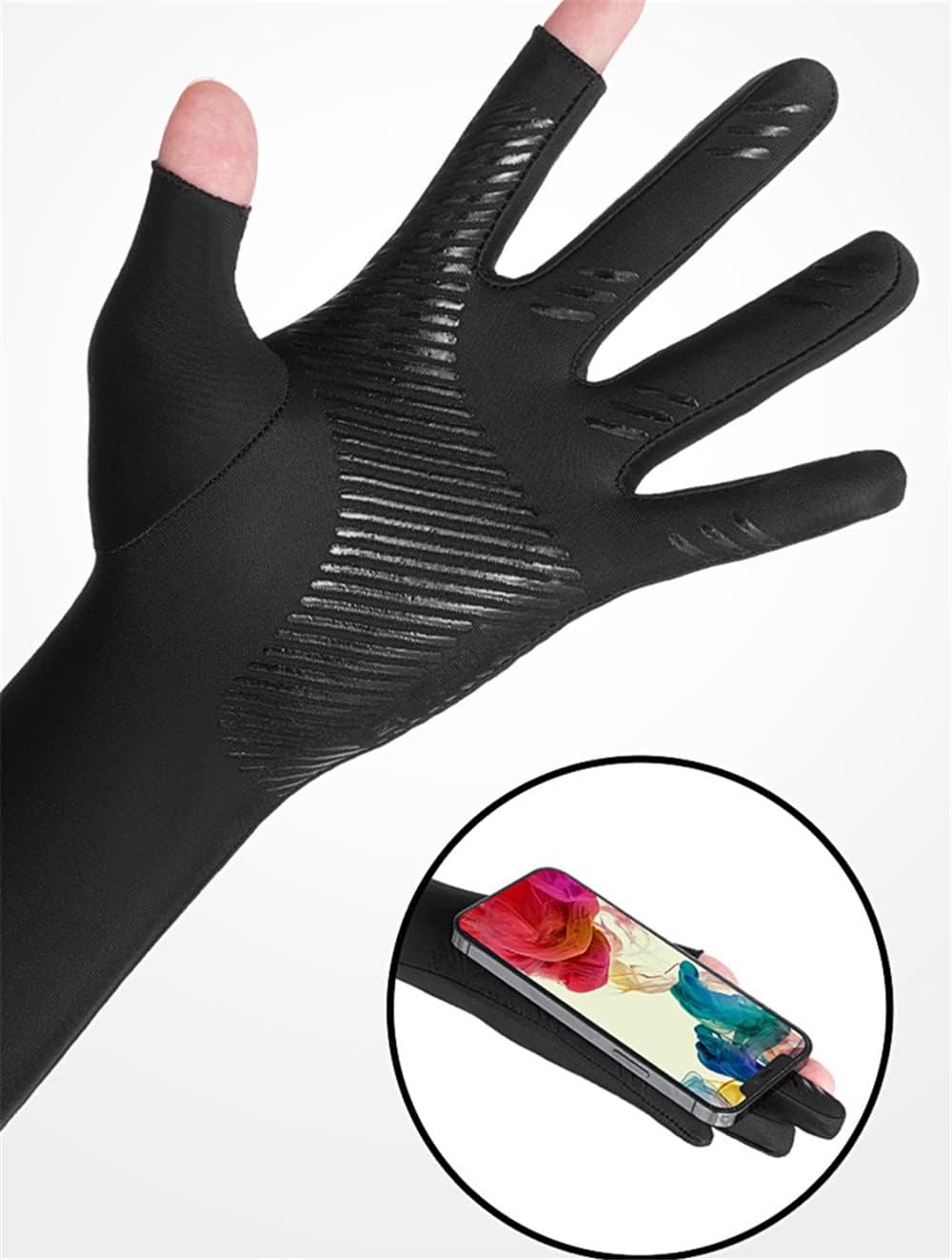 UV Protection Armsleeves with  - مراجعة Fishing Gloves وسعره