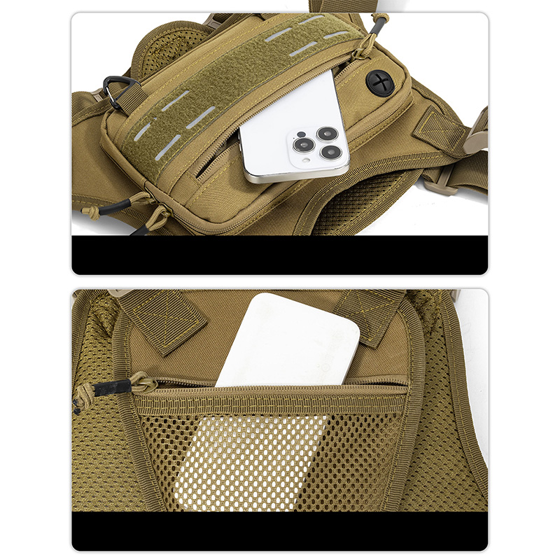 Tactical Front Chest Rig Bag V - مراجعة Fishing Backpack وسعره