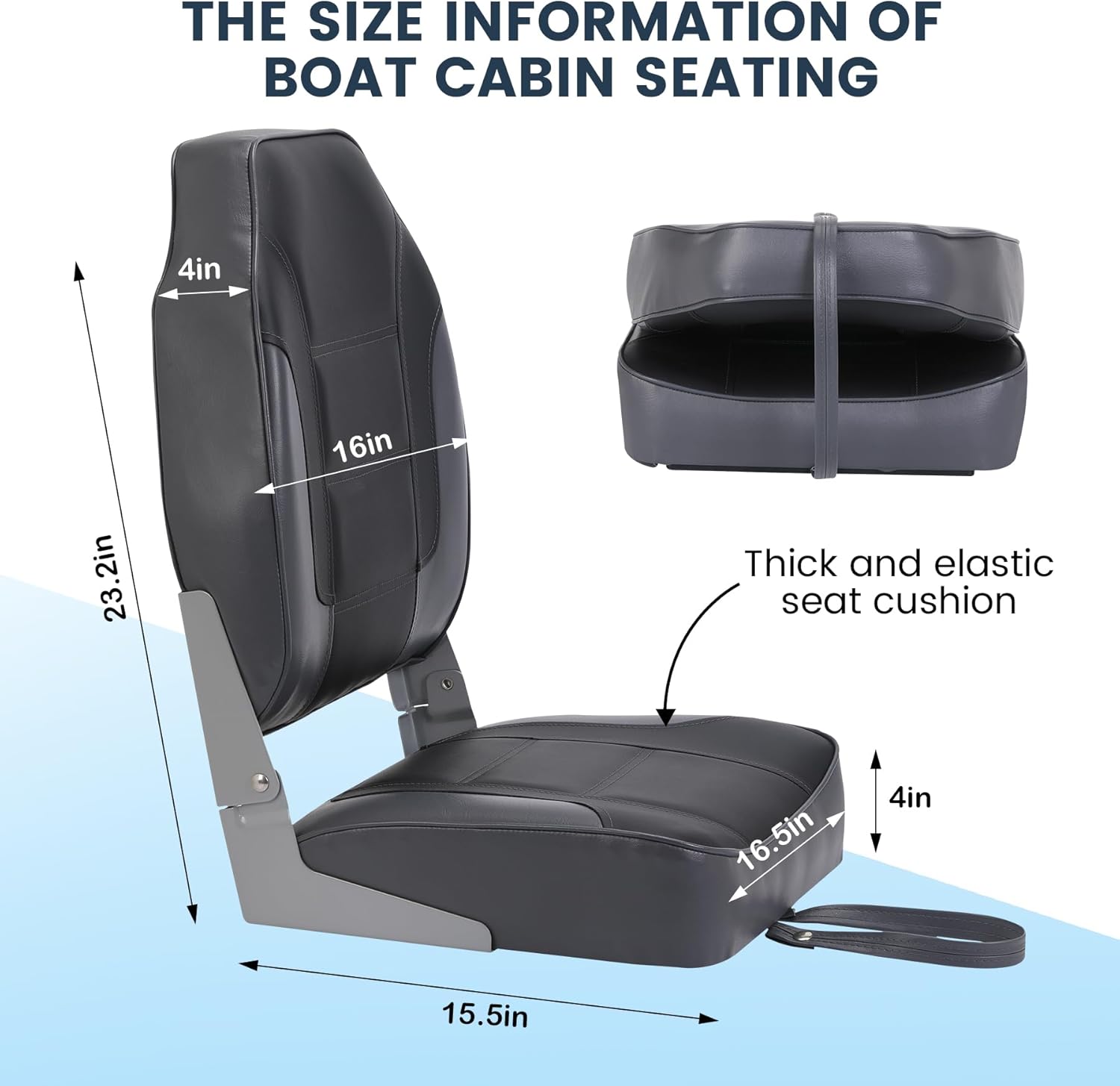 2 Pack Folding Boat Seats, Hig - مراجعة Fishing Backpack وسعره