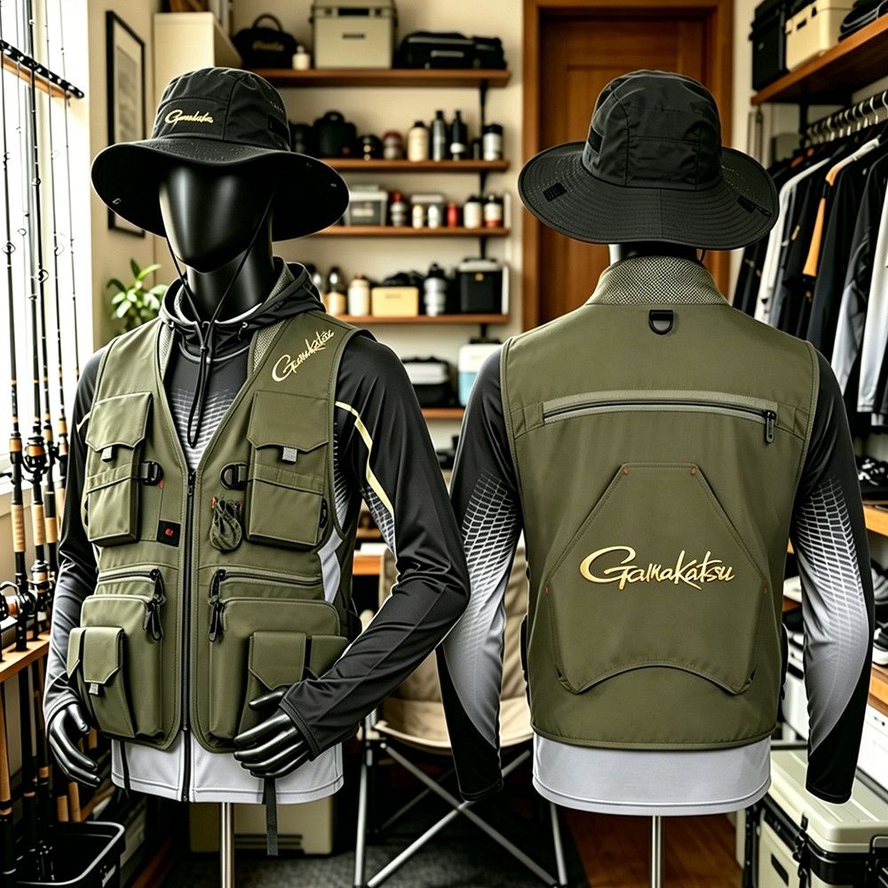 Gamakatsu Men Multi-Pocket Fis - مراجعة Fishing Vest وسعره