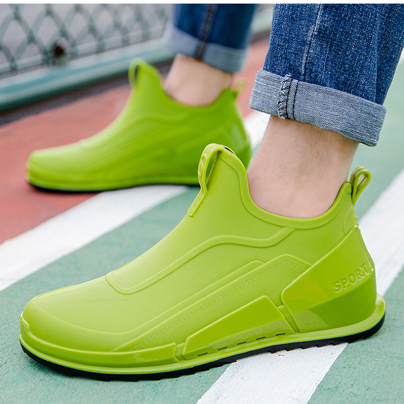 Summer men's short tube rain b - مراجعة Fishing Boots وسعره