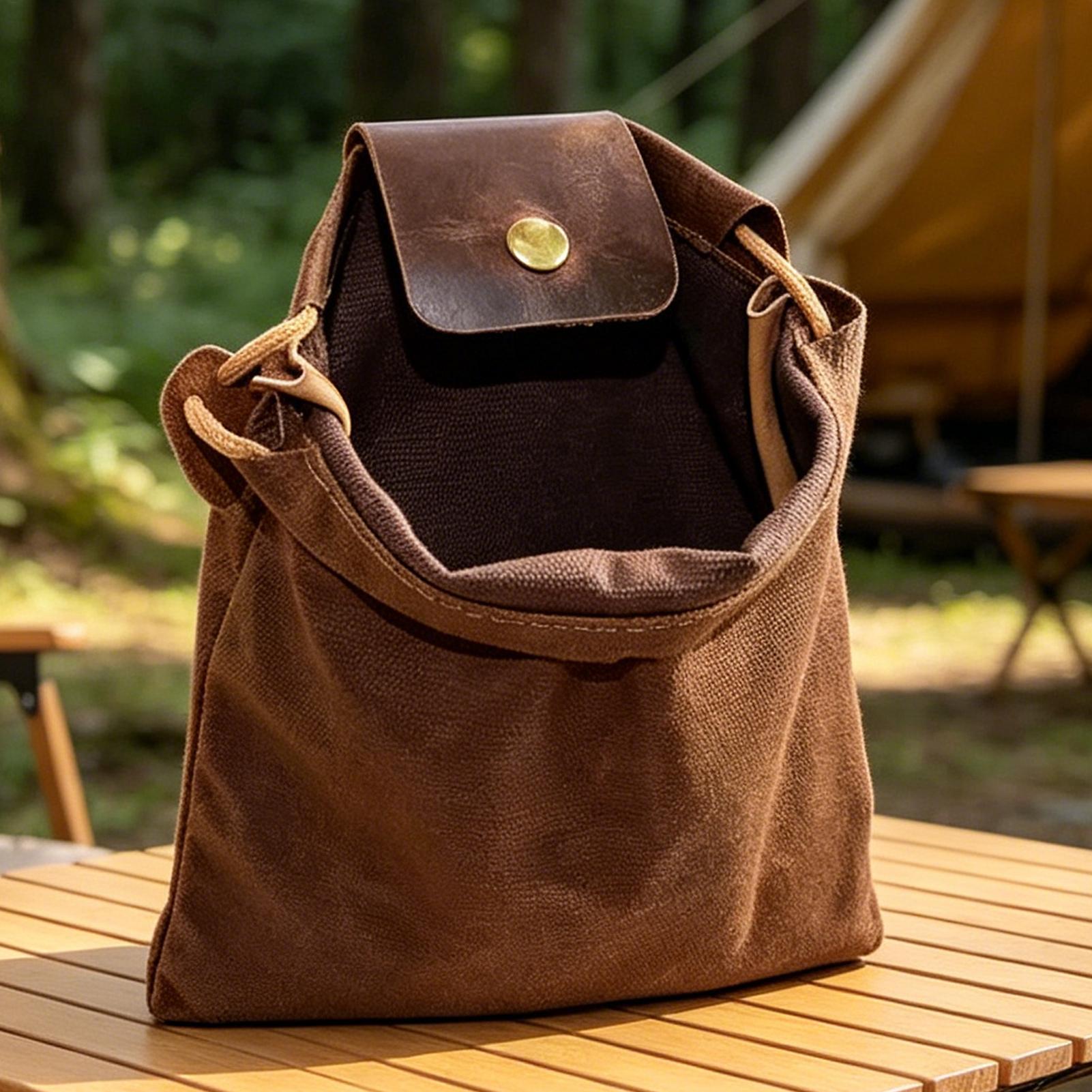 Portable Waxed Dump Pouch Mult - مراجعة Fishing Belt وسعره