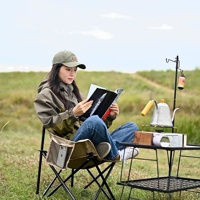 Portable Folding Camping Moon  - مراجعة Fishing Backpack وسعره