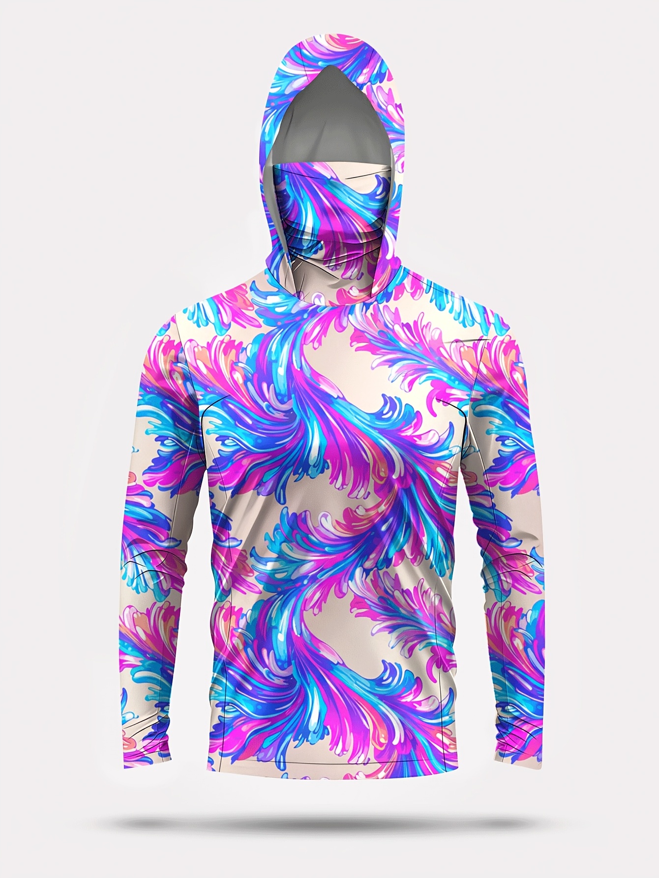 Men Hood Fishing Shirt long sl - مراجعة Fishing Shirt Uv Protection وسعره