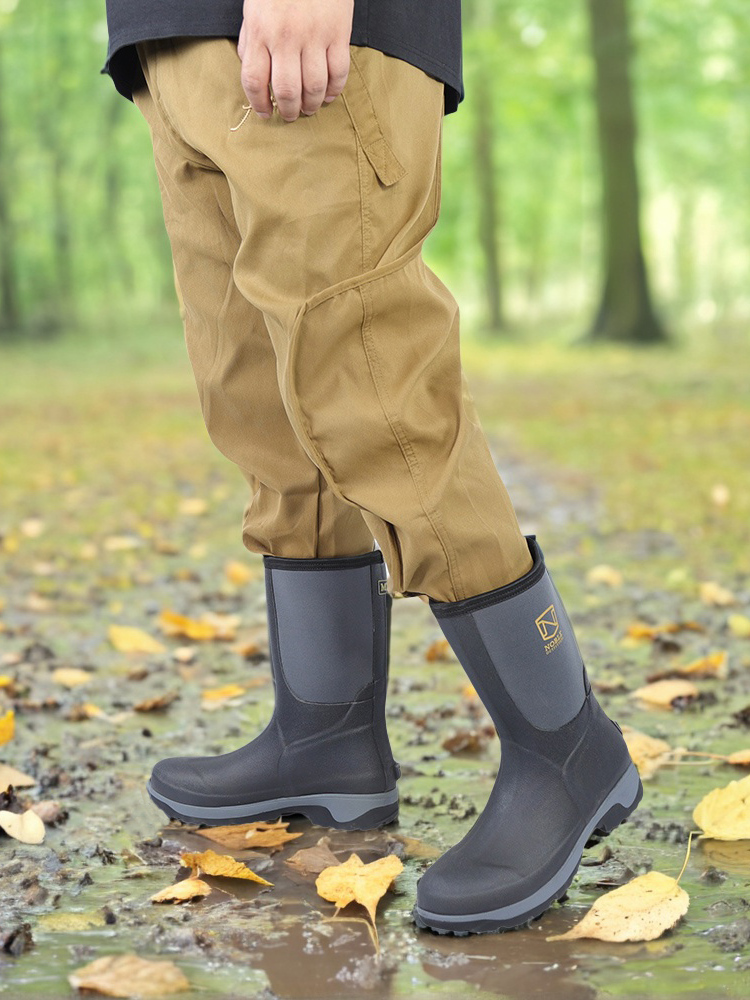 Men's Mid-Calf Waterproof Rain - مراجعة Fishing Boots وسعره