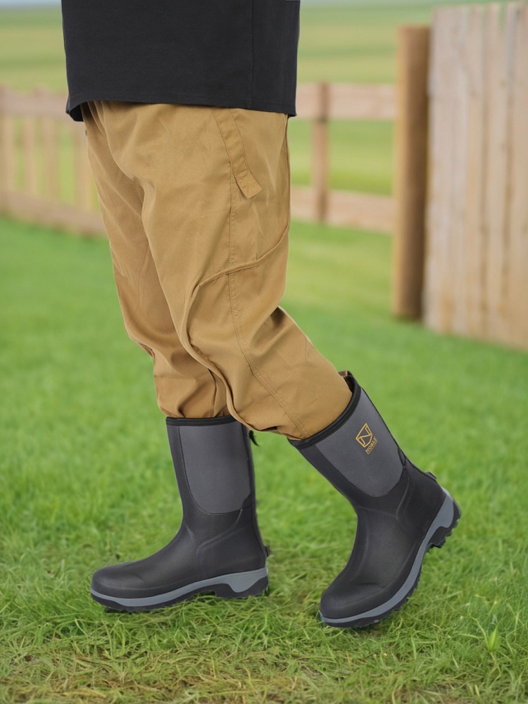 Men's Mid-Calf Waterproof Rain - مراجعة Fishing Boots وسعره