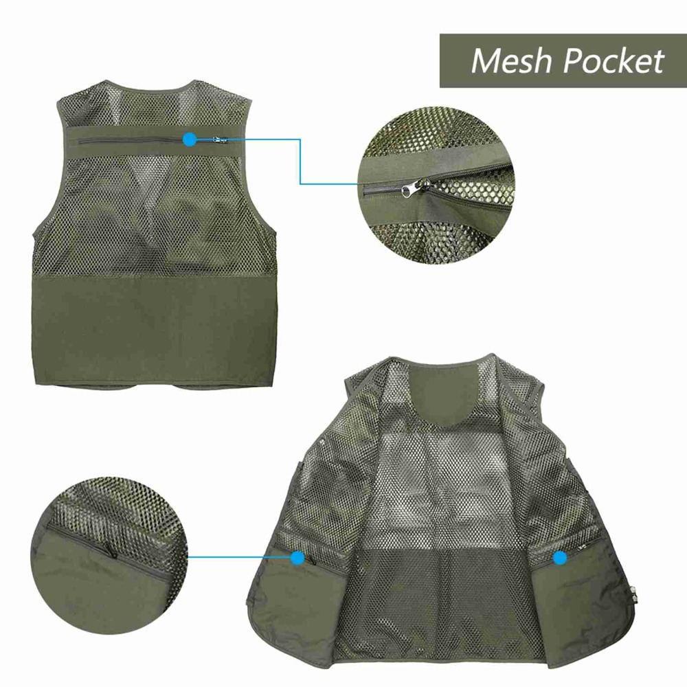 Durable with 16 Pockets Fishin - مراجعة Fishing Vest وسعره