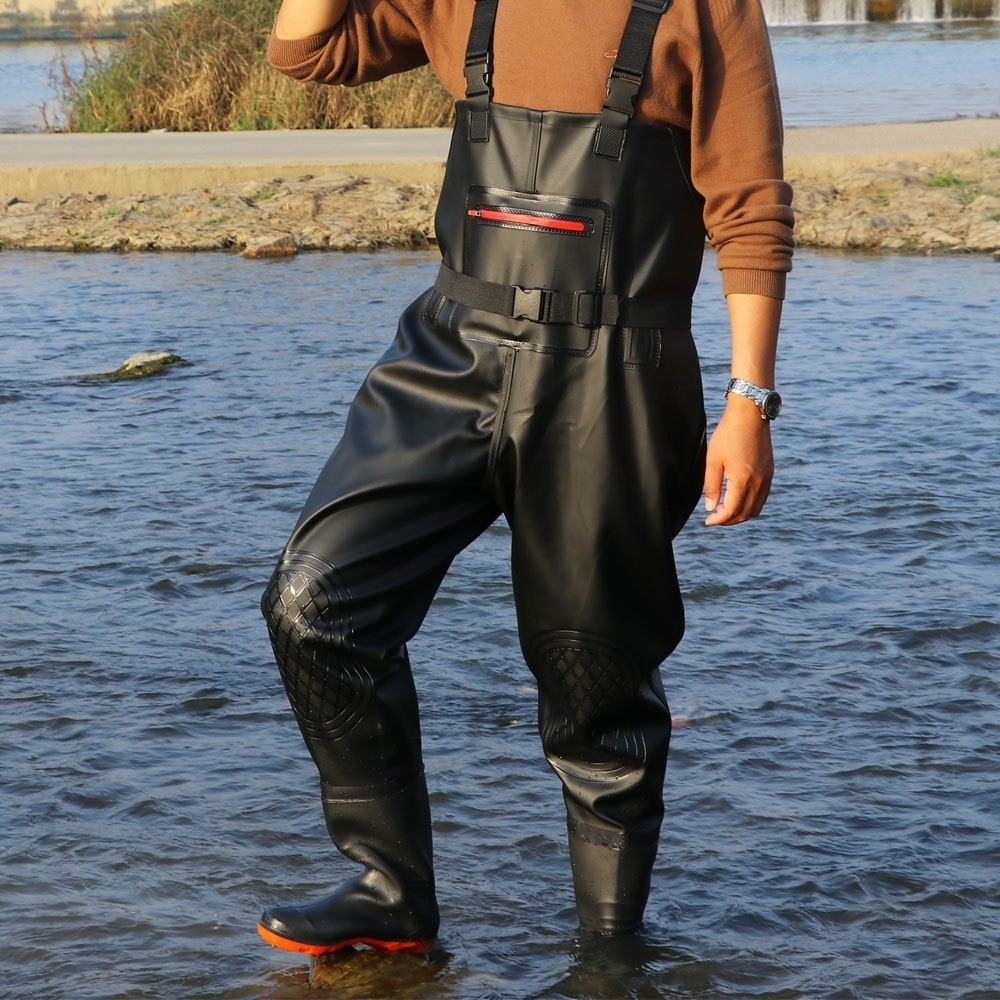 Useful PVC Fishing Suit Double - مراجعة Fishing Waders وسعره