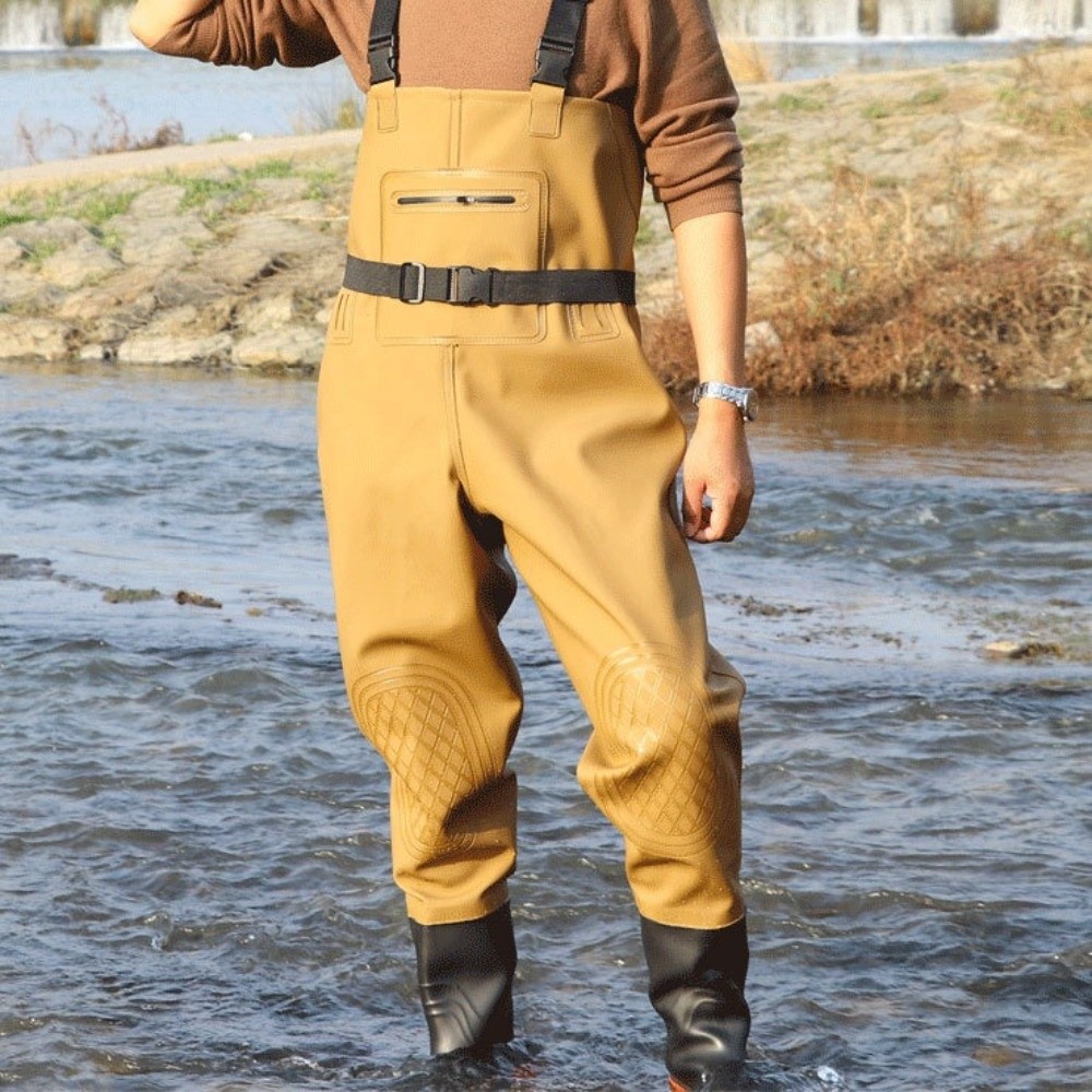 Useful PVC Fishing Suit Double - مراجعة Fishing Waders وسعره