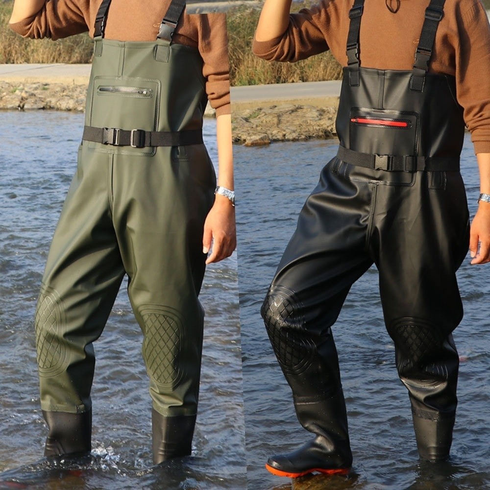 Useful PVC Fishing Suit Double - مراجعة Fishing Waders وسعره