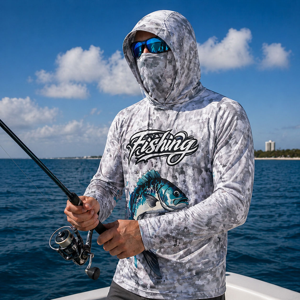 Fishing Shirt Hooded Men Fishi - مراجعة Fishing Hoodie وسعره