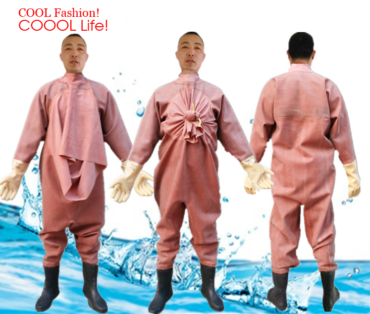 1mm Men Women Rubber Wader Sui - مراجعة Fishing Rain Suit وسعره
