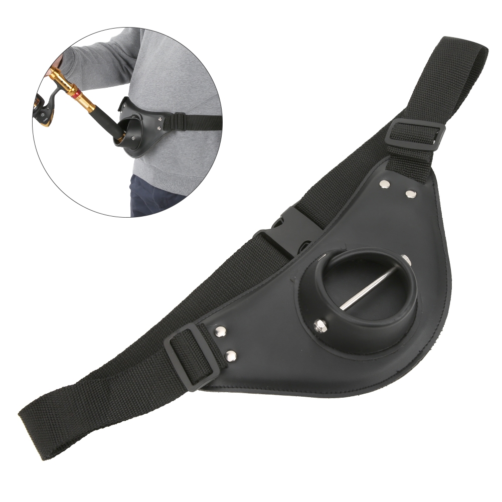 Black PU Leather Adjustable Ro - مراجعة Fishing Belt وسعره