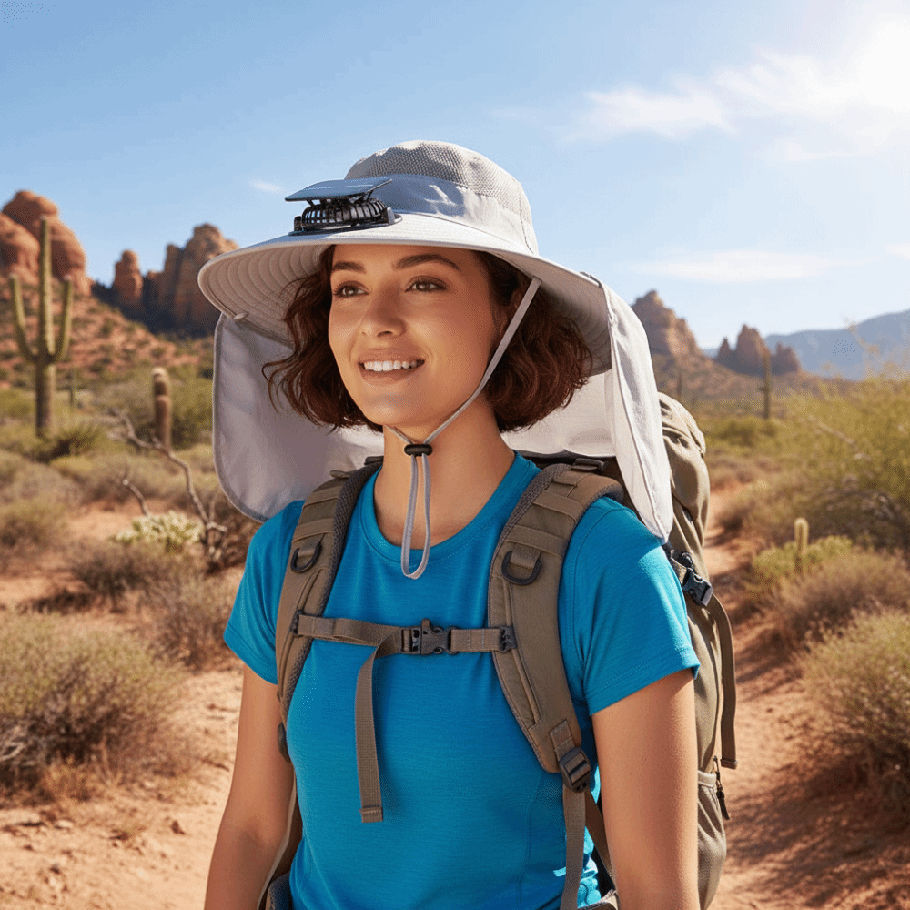 Gift UPF50+ Solar Fan Hat Wate - مراجعة Fishing Hat وسعره