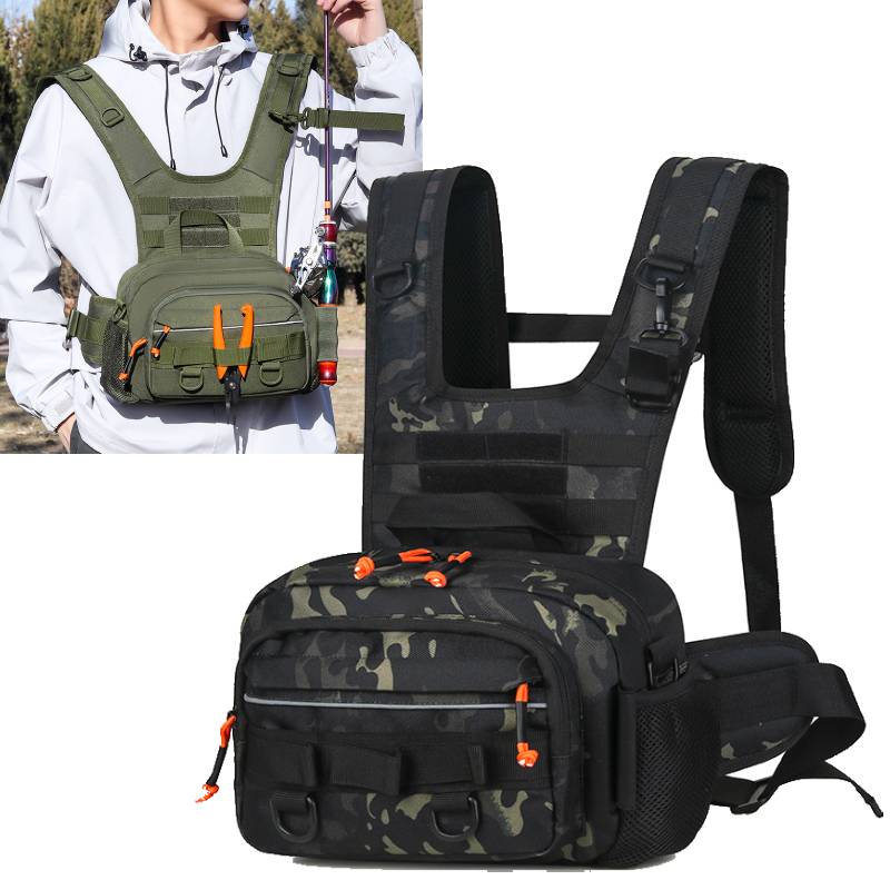 Men Chest Bag Tactical Fishing - مراجعة Fishing Backpack وسعره