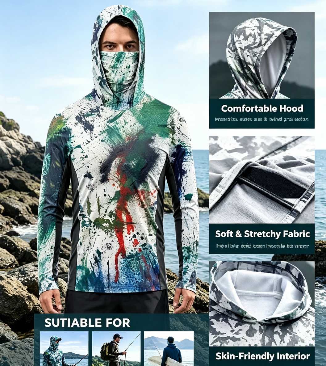 Fishing Clothing Men's Long Sl - مراجعة Fishing Shirt Uv Protection وسعره