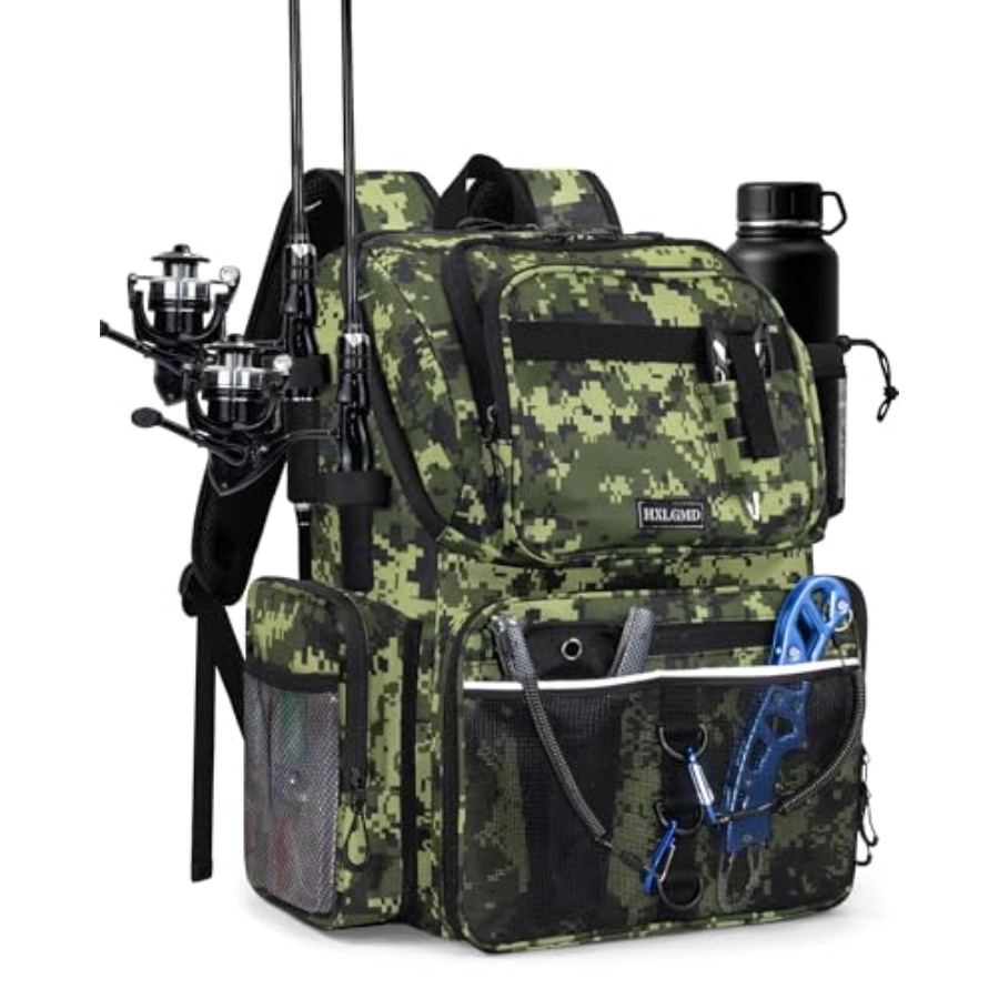 Fishing Backpack with Rod Hold - مراجعة Fishing Backpack وسعره