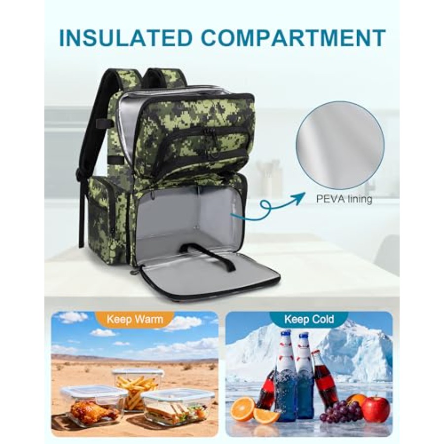 Fishing Backpack with Rod Hold - مراجعة Fishing Backpack وسعره