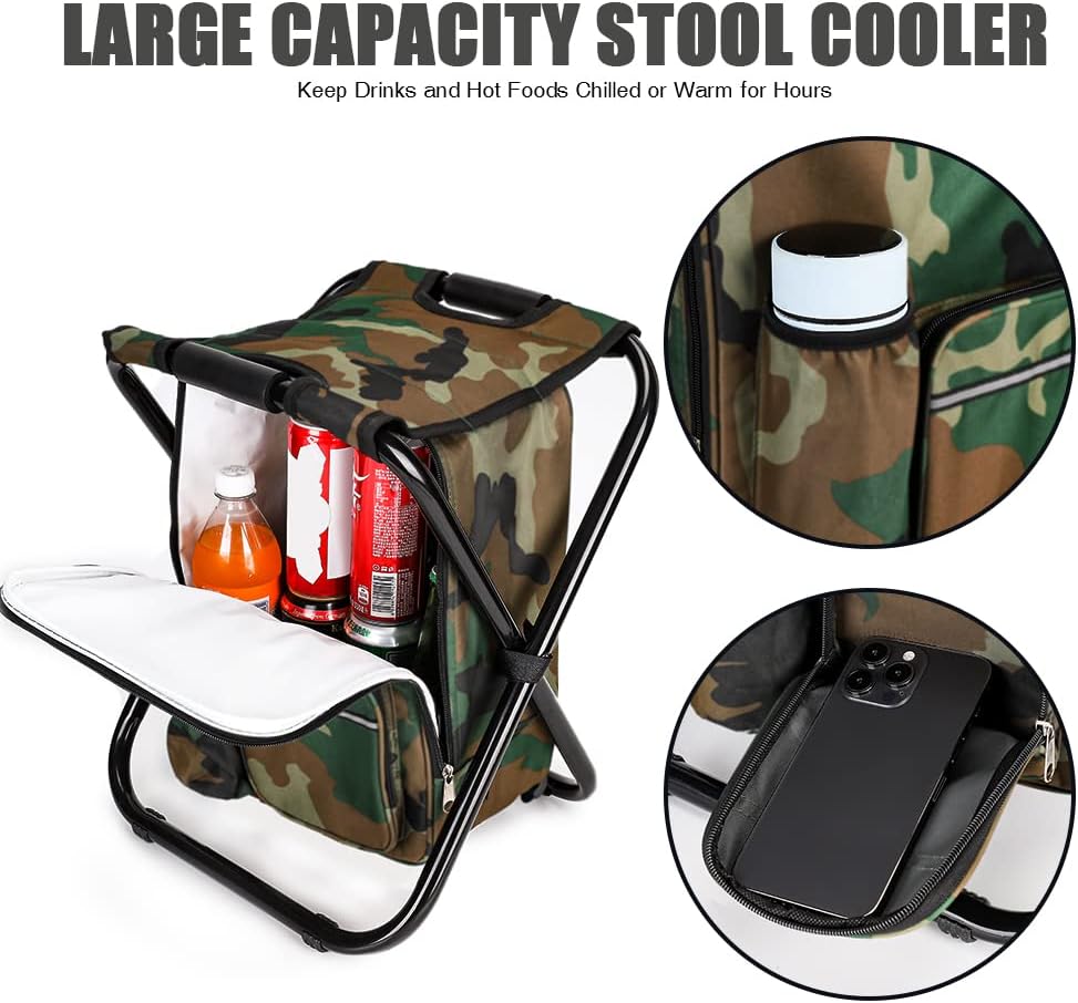 Portable Folding Camping Stool - مراجعة Fishing Bag Waterproof وسعره