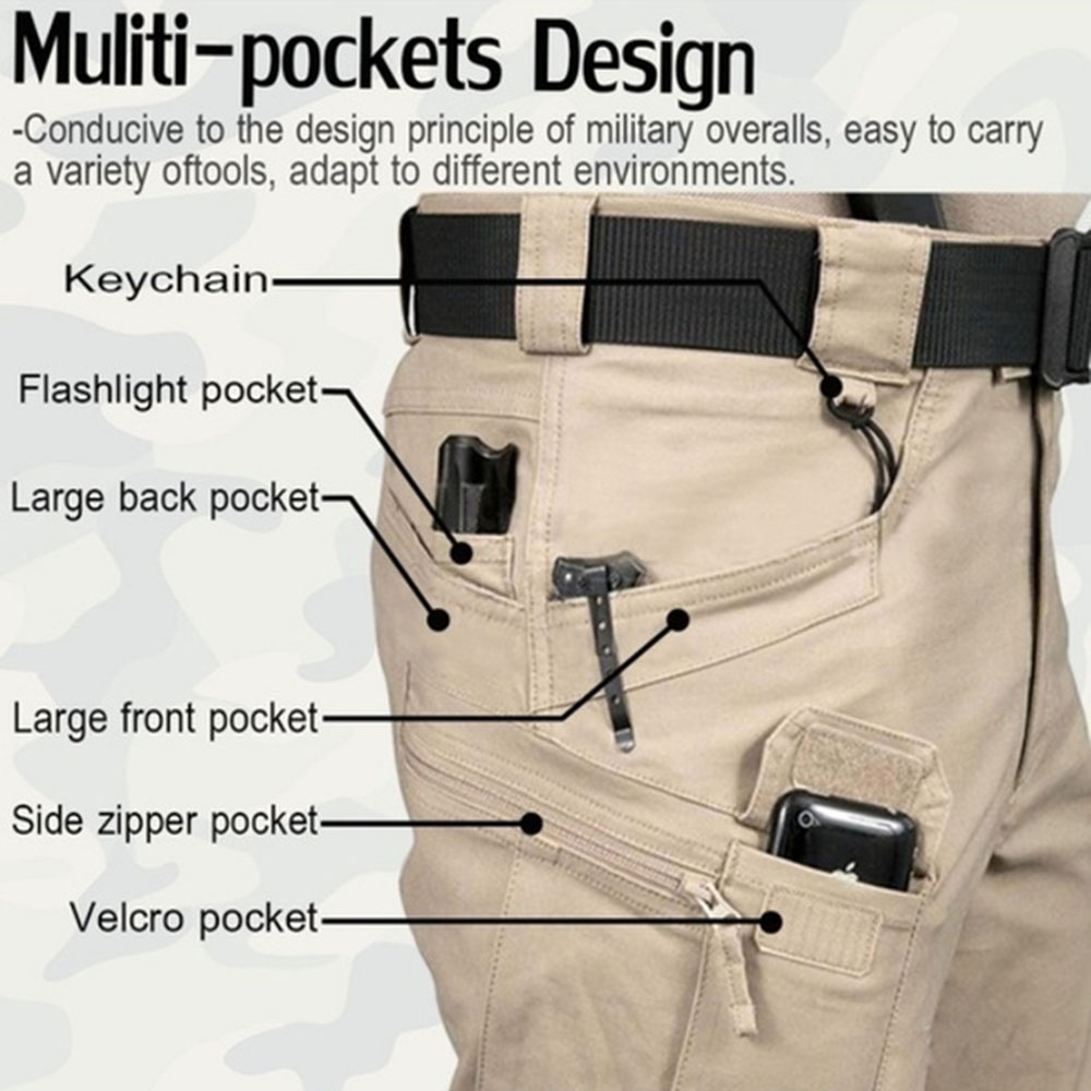 Men's Tactical Cargo Pants 6XL - مراجعة Fishing Pants Waterproof وسعره